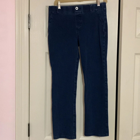BetaBrand Jeans Medium Petite Size 30 Dark‎ Wash Stretch - Picture 2 of 8